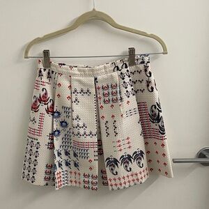 Club Monaco Multicolor Patterned Mini Skirt